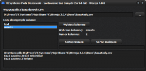CSV_Sortowanie_Baz_Danych
